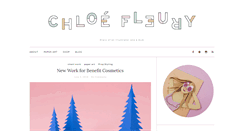 Desktop Screenshot of blog.chloefleury.com